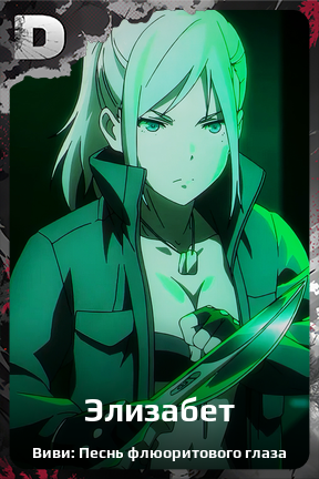 Карточка персонажа Элизабет