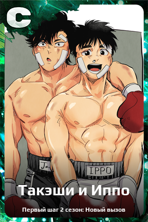 Карточка персонажа Такэши и Иппо