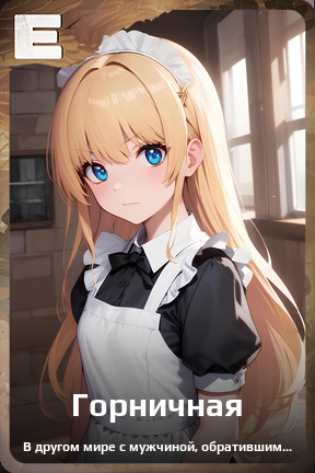 Карточка персонажа Горничная