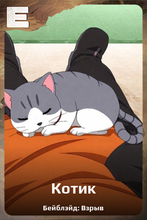 Карточка персонажа Котик