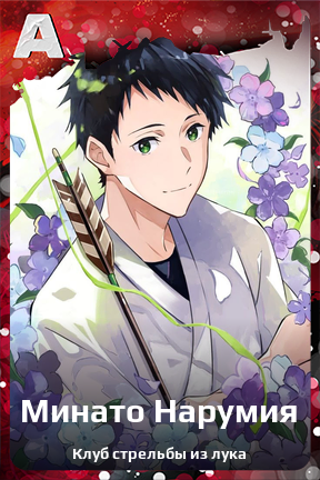 Карточка персонажа Минато Нарумия