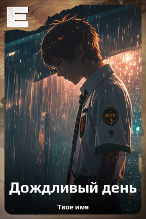 Карточка персонажа Дождливый день