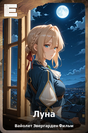 Карточка персонажа Луна