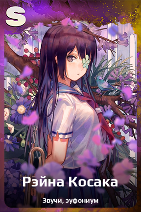 Карточка персонажа Рэйна Косака