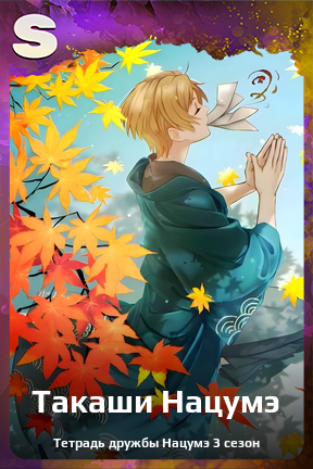 Карточка персонажа Такаши Нацумэ