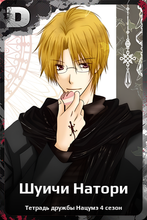 Карточка персонажа Шуичи Натори