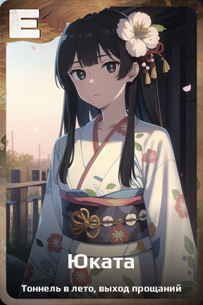 Карточка персонажа Юката