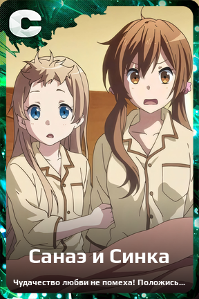 Карточка персонажа Санаэ и Синка
