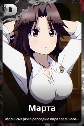 Карточка персонажа Марта