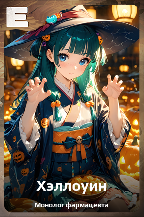 Карточка персонажа Хэллоуин
