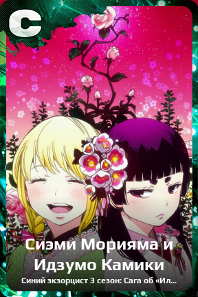 Карточка персонажа Сиэми Морияма и Идзумо Камики