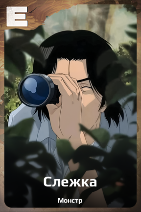 Карточка персонажа Слежка