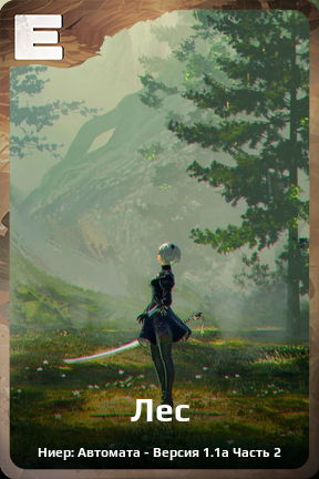 Карточка персонажа Лес
