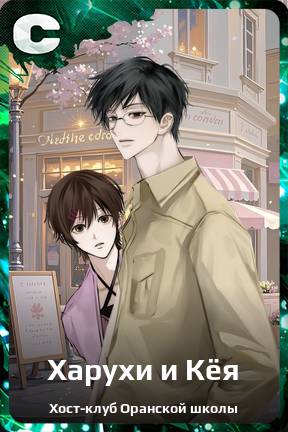 Карточка персонажа Харухи и Кёя