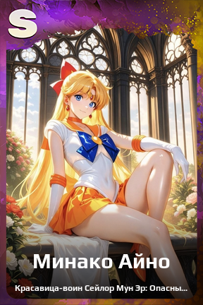 Карточка персонажа Минако Айно