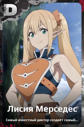Карточка персонажа Лисия Мерседес