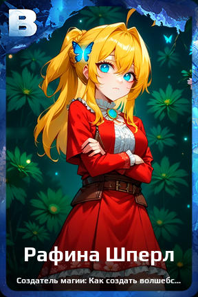 Карточка персонажа Рафина Шперл