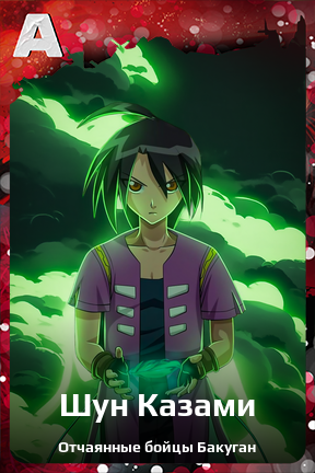 Карточка персонажа Шун Казами