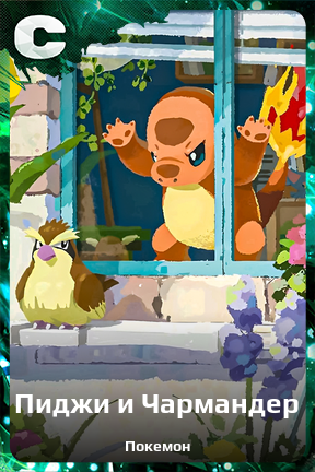 Карточка персонажа Пиджи и Чармандер