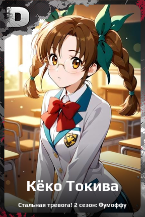 Карточка персонажа Кёко Токива