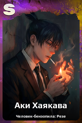 Карточка персонажа Аки Хаякава