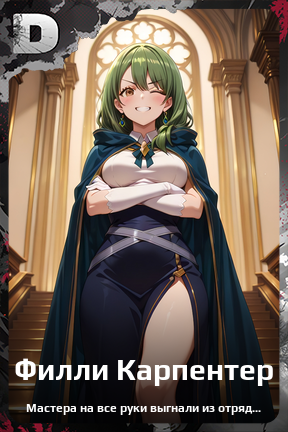 Карточка персонажа Филли Карпентер