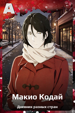 Карточка персонажа Макио Кодай