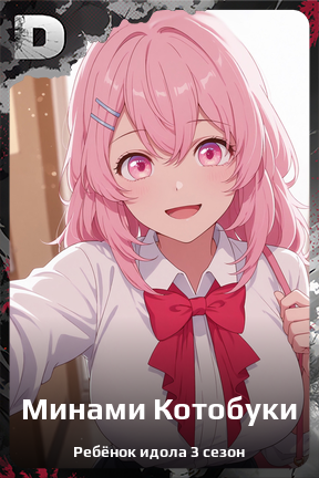 Карточка персонажа Минами Котобуки