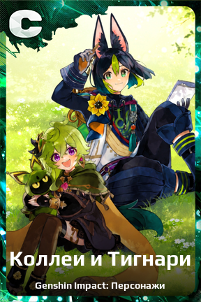 Карточка персонажа Коллеи и Тигнари