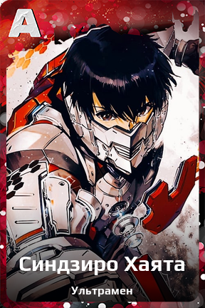 Карточка персонажа Синдзиро Хаята
