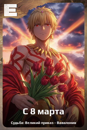 Карточка персонажа С 8 марта