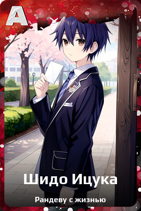 Карточка персонажа Шидо Ицука