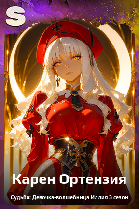 Карточка персонажа Карен Ортензия