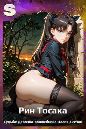 Карточка персонажа Рин Тосака