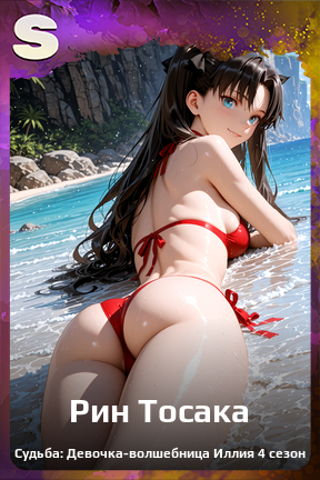 Карточка персонажа Рин Тосака