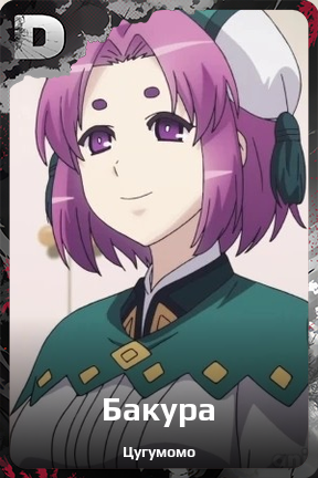 Карточка персонажа Бакура
